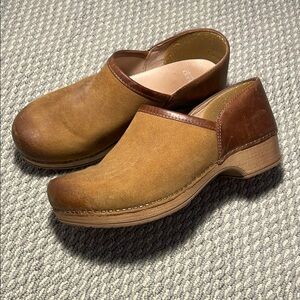 Dansko Brown Leather Mules